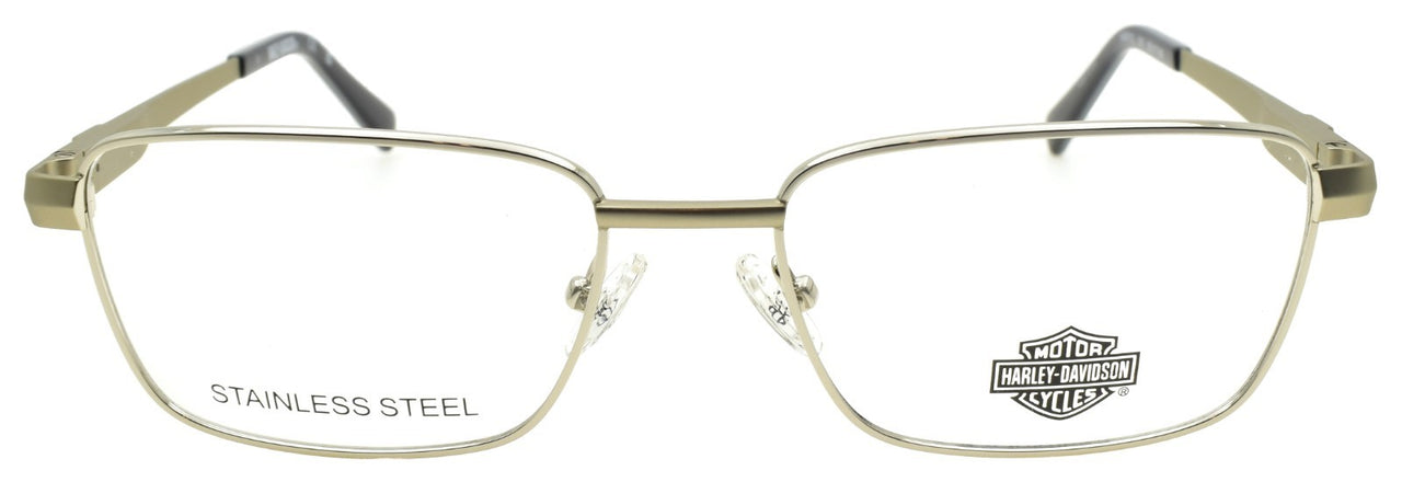 Harley Davidson HD50112 010 Men's Eyeglasses 53-17-145 Shiny Light Nickeltin
