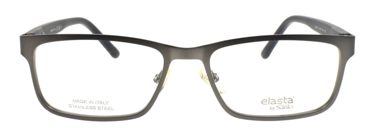 Safilo Elasta E3128 R80 Men's Eyeglasses Large 56-18-150 Matte Ruthenium Italy