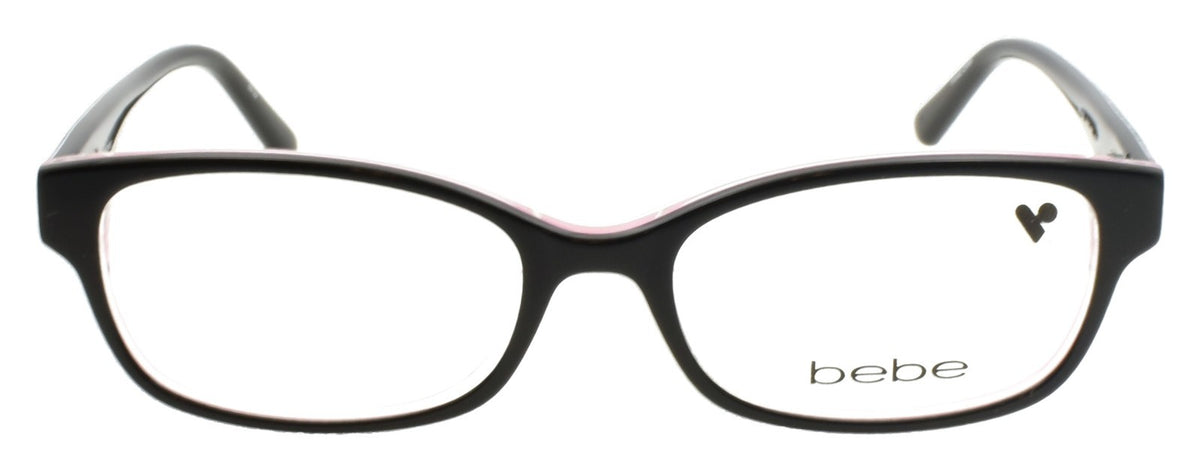 Bebe BB5183 001 Women's Eyeglasses Frames 51-16-135 Jet Black / Floral