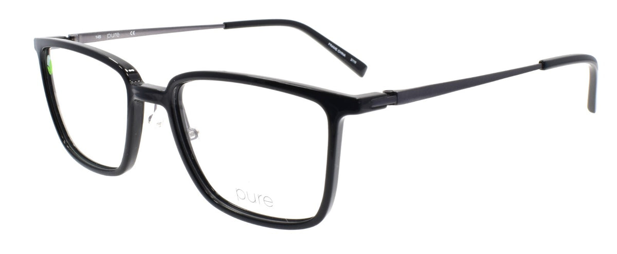 Airlock P-2010 001 Pure Men's Eyeglasses Frames 53-18-145 Black