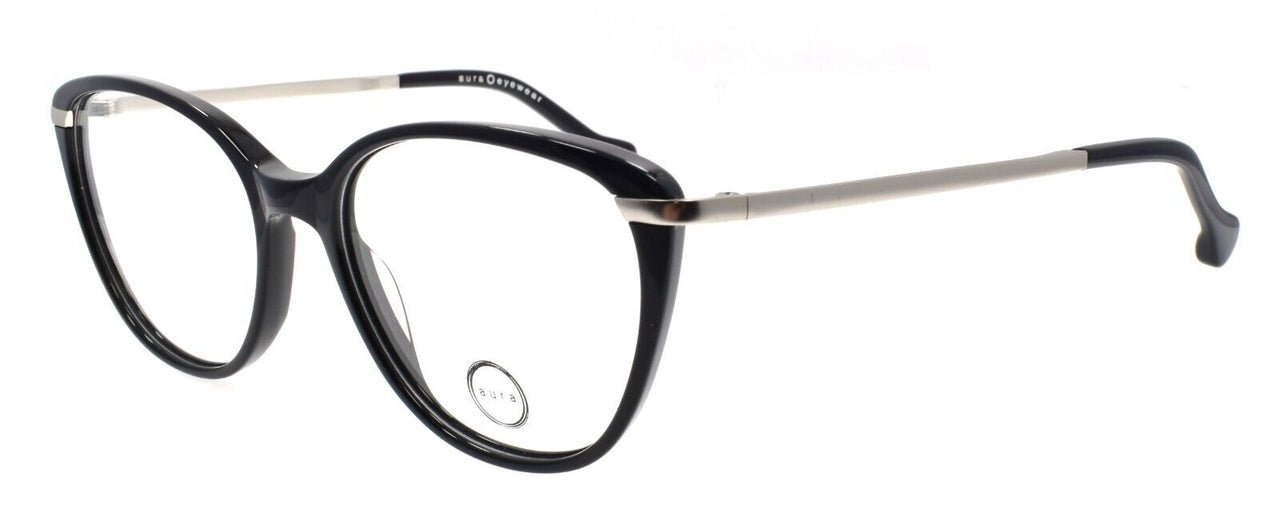 Aura Eyewear Greer BLK Women's Eyeglasses Frames 53-17-140 Black