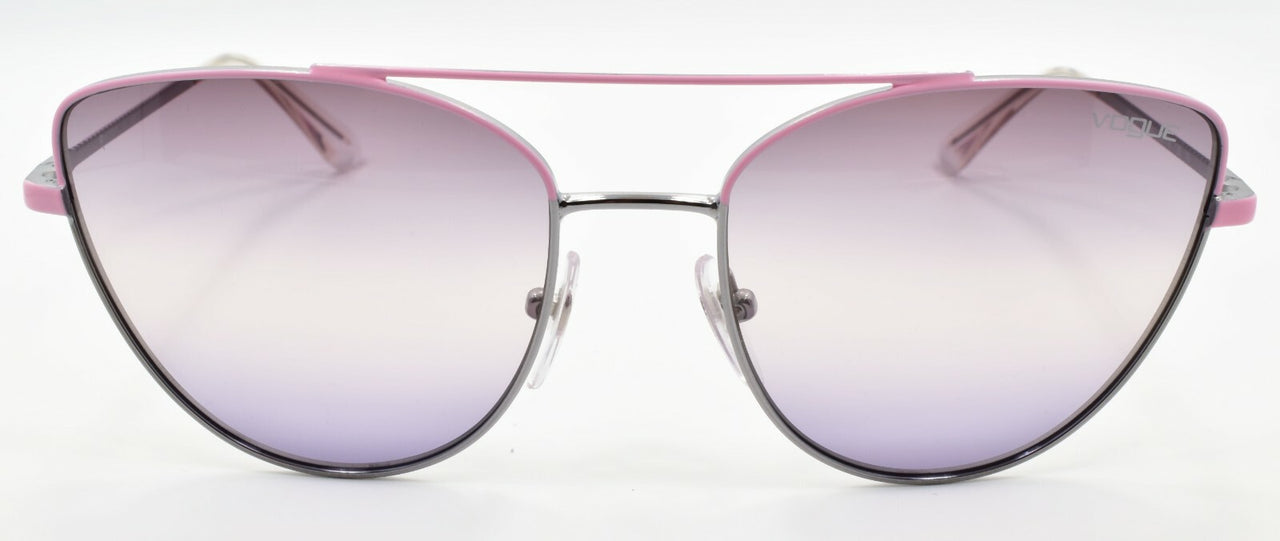 Vogue VO4130S 548/0J Women's Sunglasses Cat Eye Silver Pink / Grey Gradient