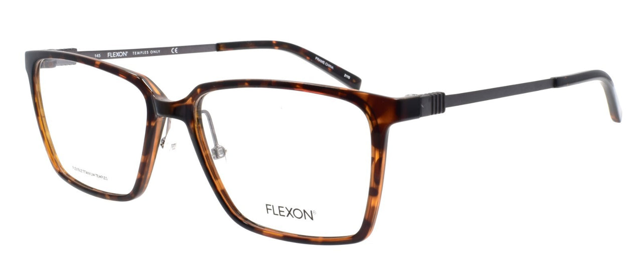Flexon EP8010 242 Men's Eyeglasses Dark Tortoise 54-16-145 Titanium Temples