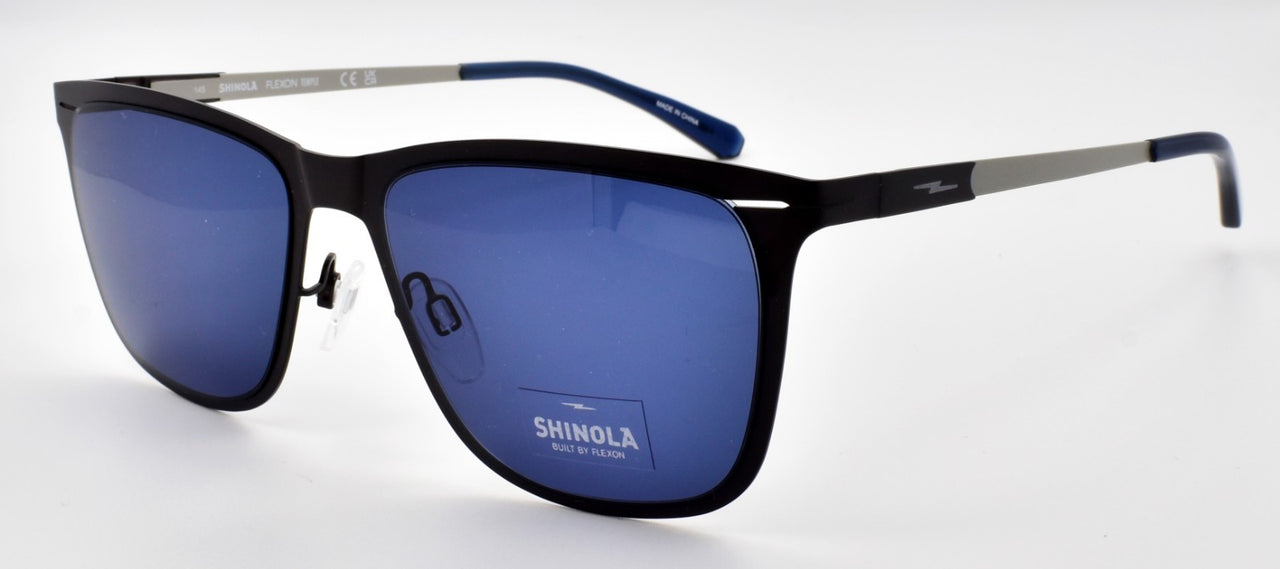 Shinola by Flexon SH3100S 071 Men's Sunglasses 55-17-145 Satin Gunmetal & Silver
