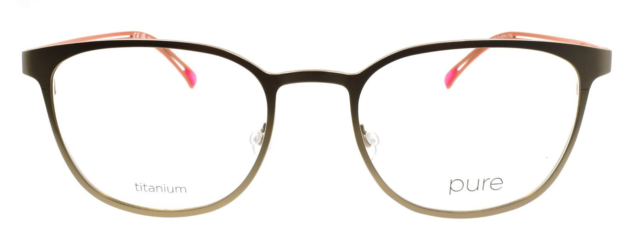 Airlock Pure P-4014 719 Eyeglasses Frames Titanium 50-19-145 Matte Gold / Orange