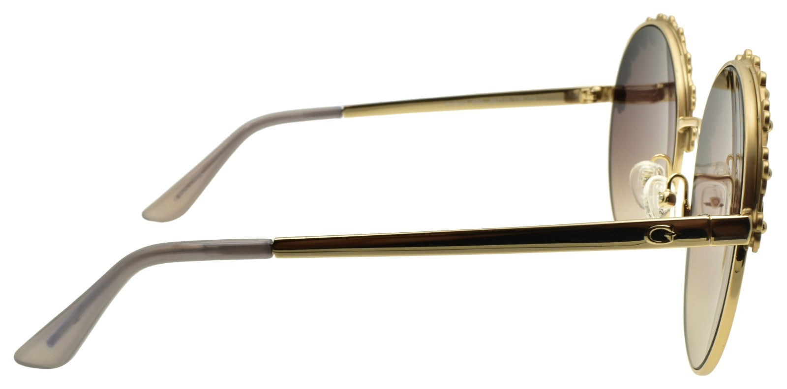 GUESS GU7587 32G Women's Sunglasses Gold / Brown Gradient Flowers4