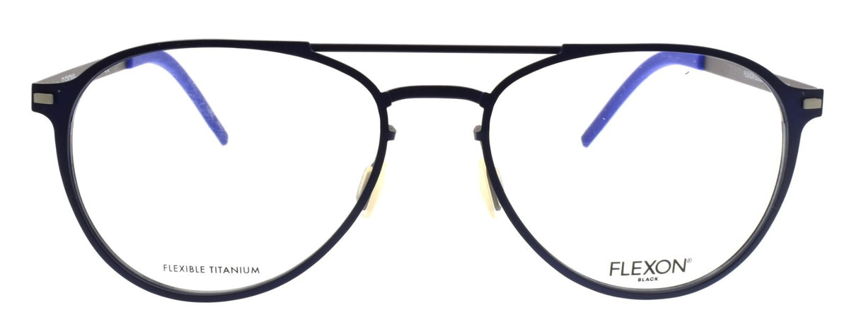 Flexon B2028 412 Men's Glasses Frames Aviator 55-18-145 Navy Flexible Titanium