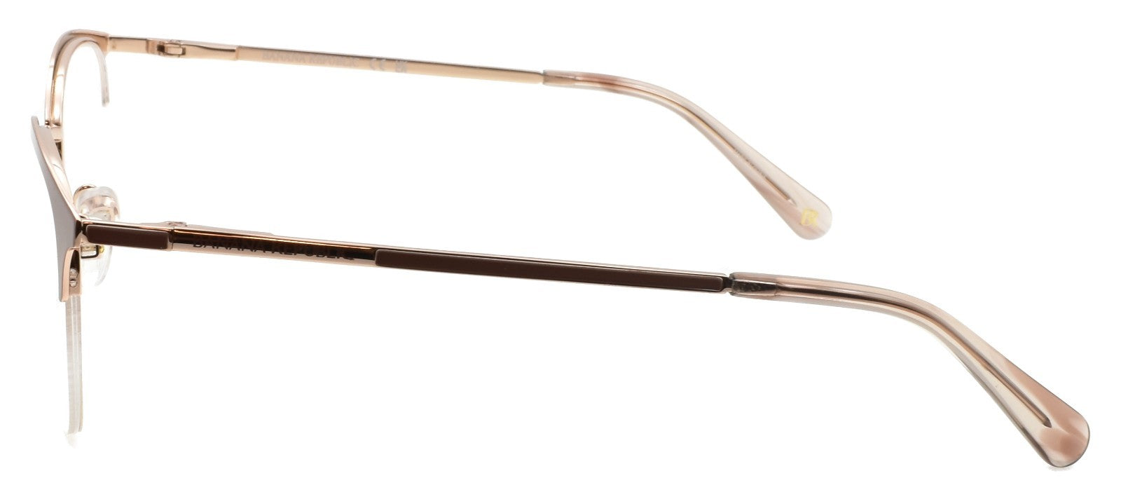 Banana Republic BR229 09Q Women's Eyeglasses Frames Half-rim 50-19-135 Brown2