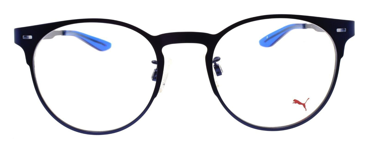 PUMA PE0083O 003 Eyeglasses Frames Round 50-20-140 Blue