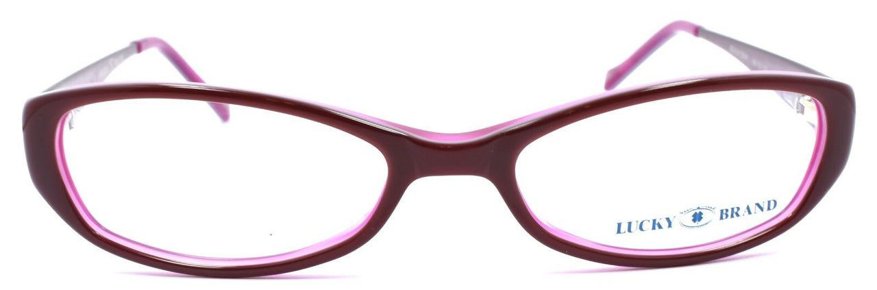LUCKY BRAND Beach Trip Kids Girls Eyeglasses Frames 46-15-130 Burgundy