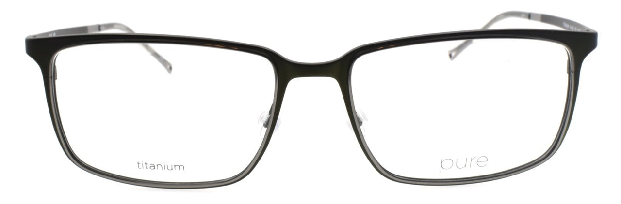 Airlock Pure P-4011 310 Men's Eyeglasses Frames Titanium 56-17-145 Matte Olive