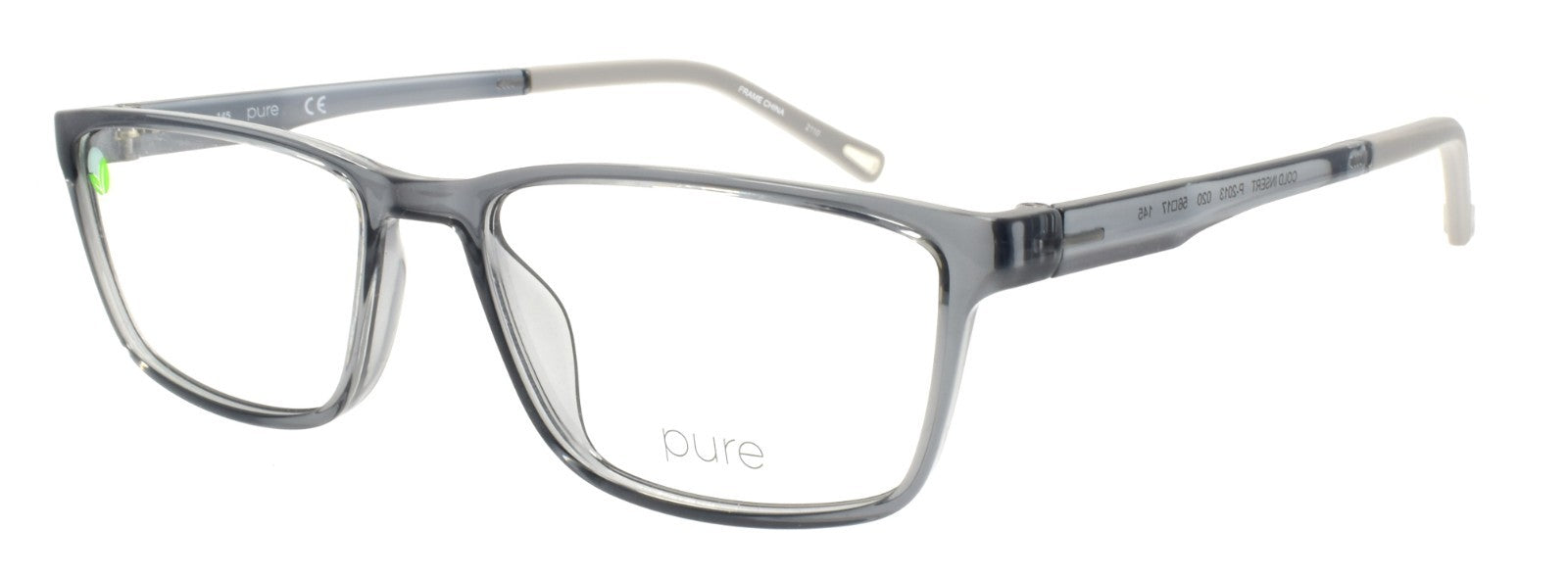 Airlock P-2013 020 Pure Men's Eyeglasses Frames 56-17-145 Crystal Grey READ0