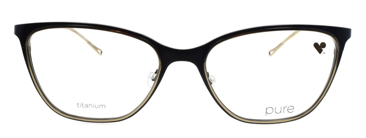 Airlock Pure P-5010 002 Women's Glasses Cat-Eye Titanium 55-18-140 Matte Black