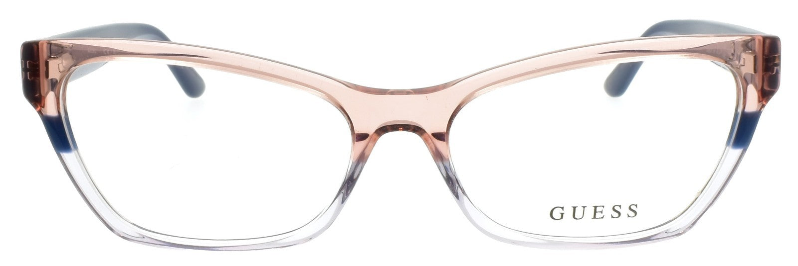 GUESS GU2979 092 Women's Eyeglasses Frames Cat Eye 54-16-140 Blue / Pink Crystal1