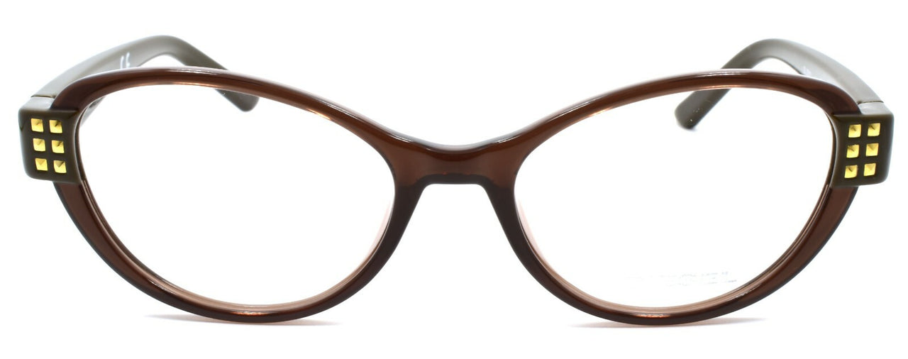 Diesel DL5011 048 Women's Eyeglasses Frames 51-17-135 Brown / Gold Accents