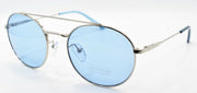 Calvin Klein CK18116S 046 Men's Sunglasses Aviator Round 52-19-140 Nickel / Blue0