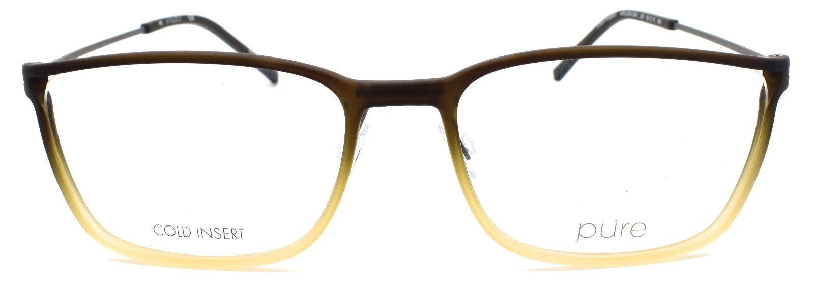 Marchon Airlock 2001 301 Men's Eyeglasses Frames 54-17-145 Matte Olive Gradient1