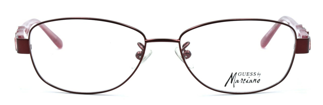 GUESS by Marciano GM155 SMAG Women's Eyeglass Frames 53-15-135 Satin Dark Berry