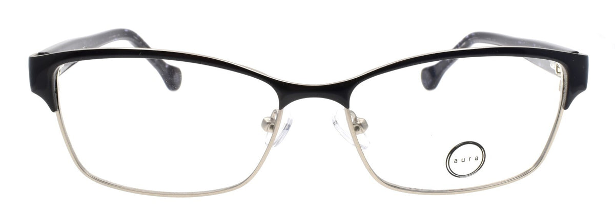 Aura Eyewear Gardenia Women's Eyeglasses Frames 54-15-140 Black
