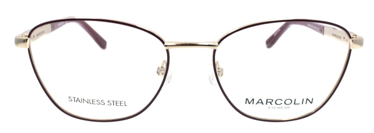 Marcolin MA5024 070 Women's Eyeglasses Frames 51-16-140 Bordeaux
