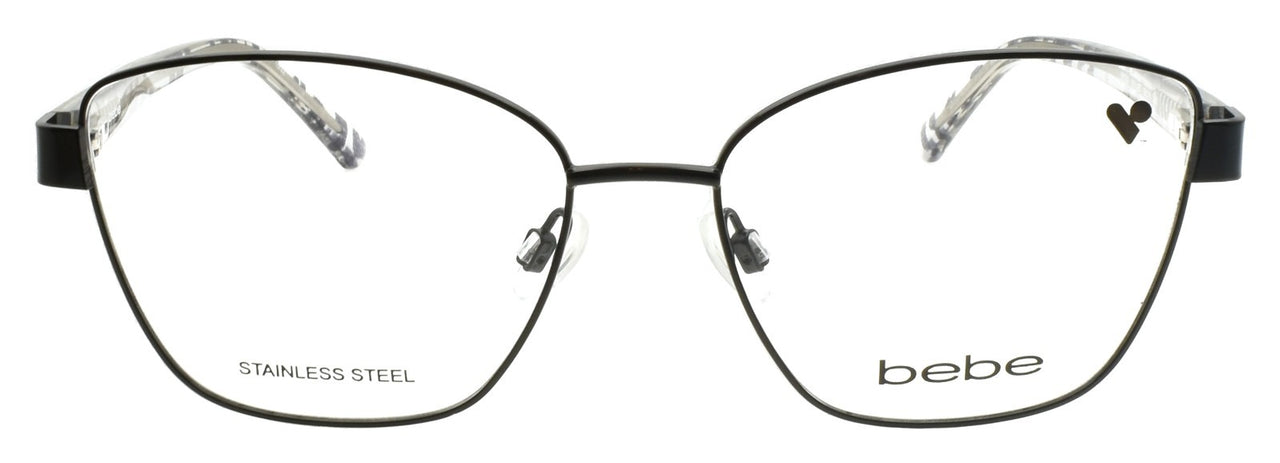 Bebe BB5209 001 Women's Eyeglasses Frames 54-16-140 Jet Black / Sparkles