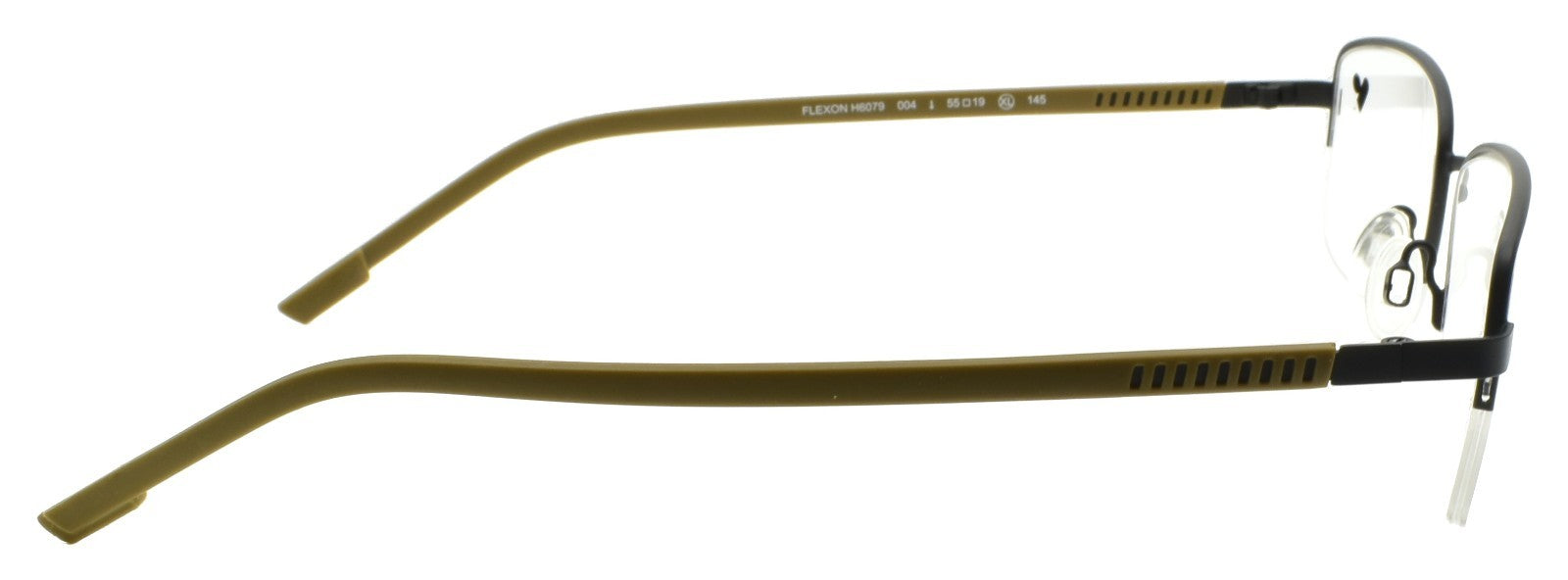 Flexon H6079 004 XL Men's Glasses Frames Half-rim Satin Black 55-19-145 Titanium4