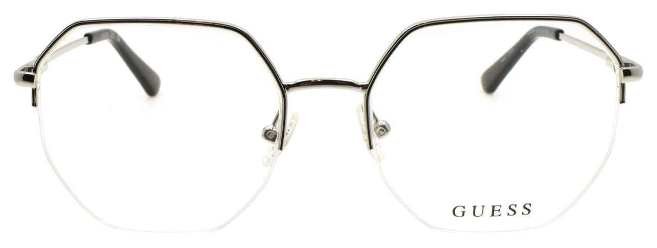 GUESS GU2935 005 Women's Eyeglasses Frames Half-rim 52-18-140 Black / Palladium