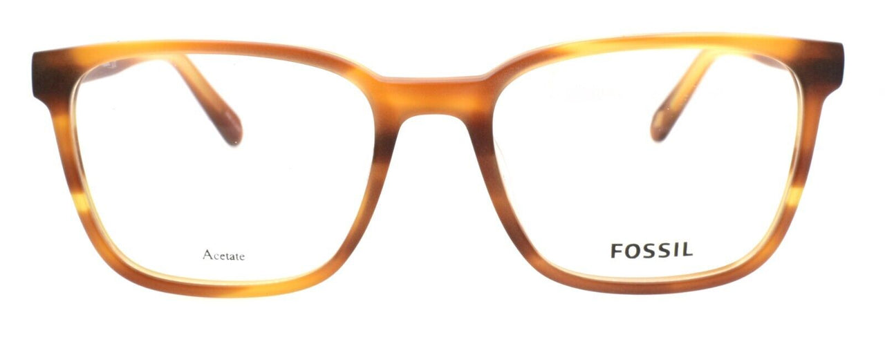 Fossil FOS 7115 BAS Men's Eyeglasses Frames 52-18-145 Matte Striped Honey