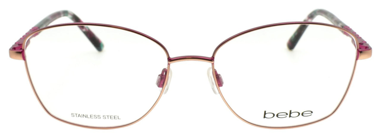 Bebe BB5192 770 Women's Eyeglasses Frames 54-16-140 Rose Gold / Stones