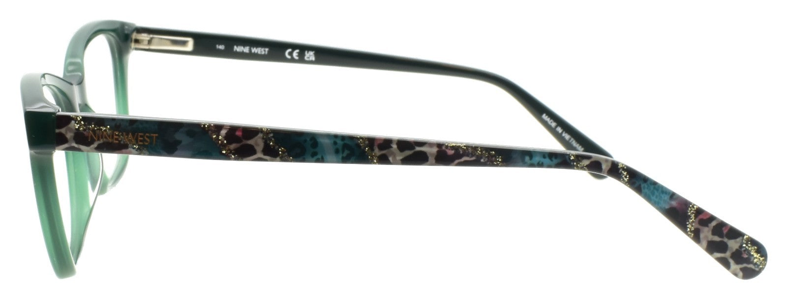 Nine West NW5227 340 Women's Eyeglasses Frames Acetate 52-17-140 Emerald Green2