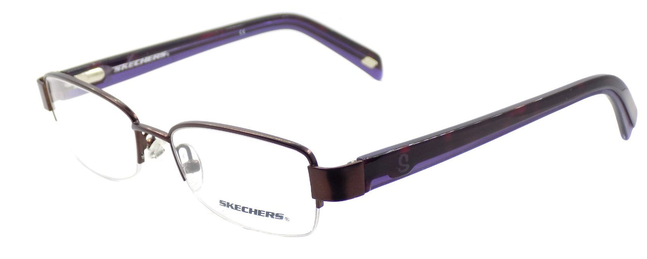 SKECHERS SK2084 SBRN Women's Eyeglasses Frames Petite 49-17-135 Satin Brown