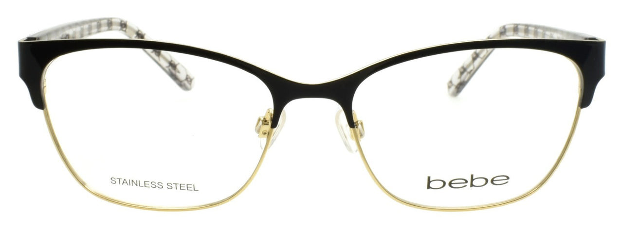 Bebe BB5196 001 Women's Eyeglasses Frames 52-16-135 Jet Black / Gold