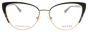 GUESS GU50121 020 Women's Glasses Frames Cat Eye 55-16-145 Gray / Gold Pattern1