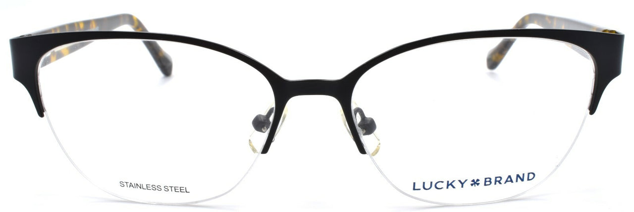 LUCKY BRAND D104 Women's Eyeglasses Frames Half-rim 54-16-140 Black