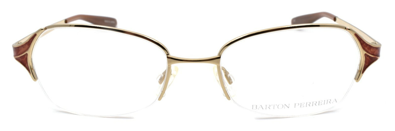 Barton Perreira Valera Women's Eyeglasses Frames 50-18-135 Rust Snake / Gold