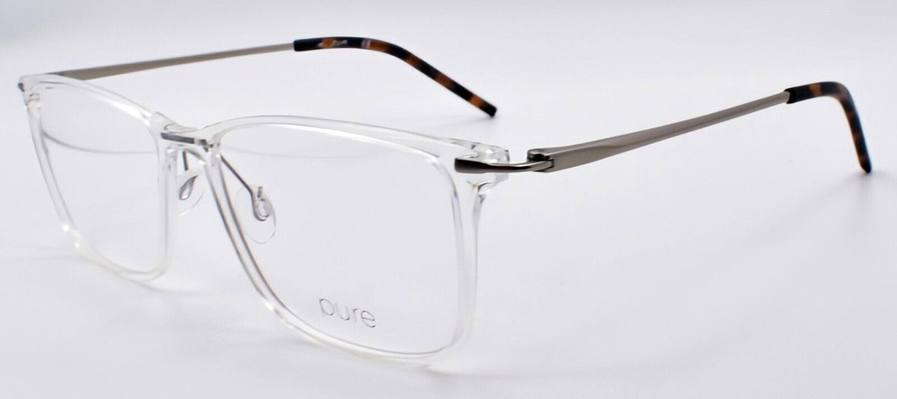 Marchon Airlock 2003 971 Men's Eyeglasses Frames 55-16-145 Clear Crystal