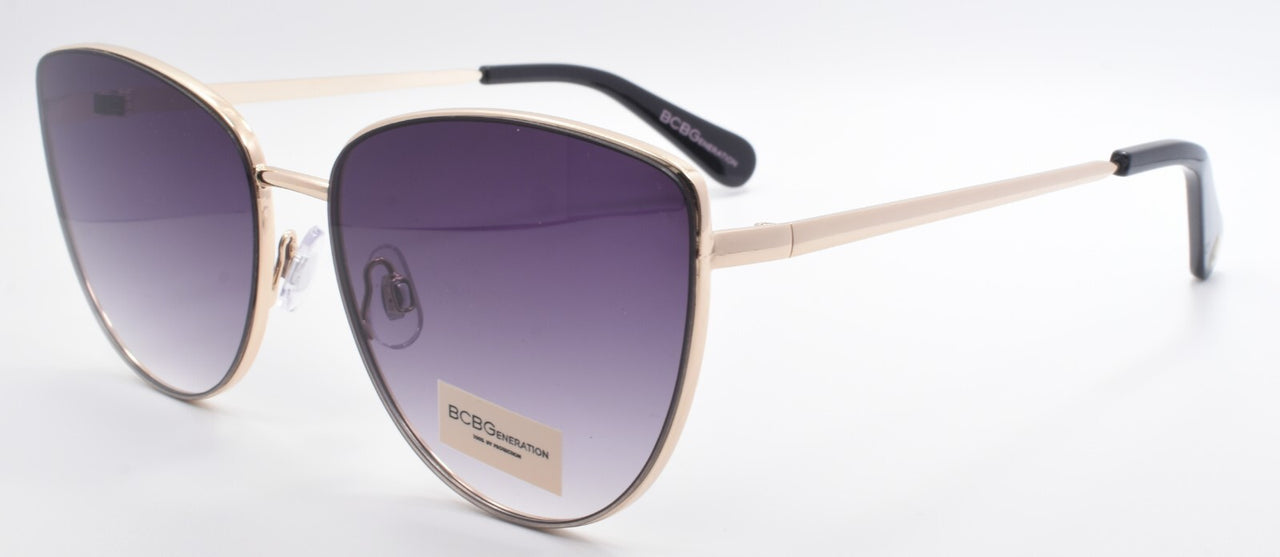 BCBGeneration by Max Azria BG3048 770 Women's Sunglasses Cat Eye Shiny Gold