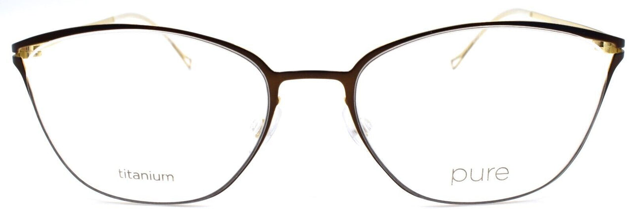 Airlock 5002 210 Women's Eyeglasses Frames Titanium 52-17-140 Brown