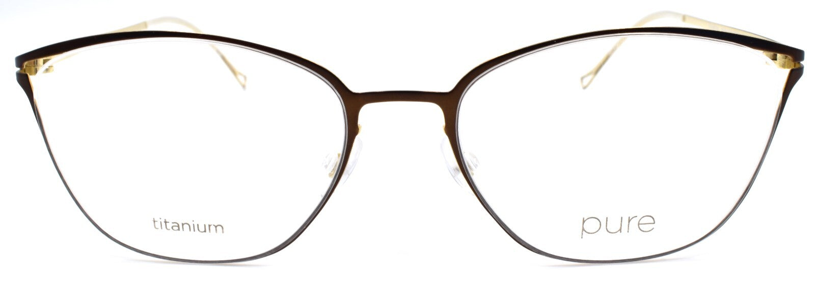 Airlock 5002 210 Women's Eyeglasses Frames Titanium 52-17-140 Brown1