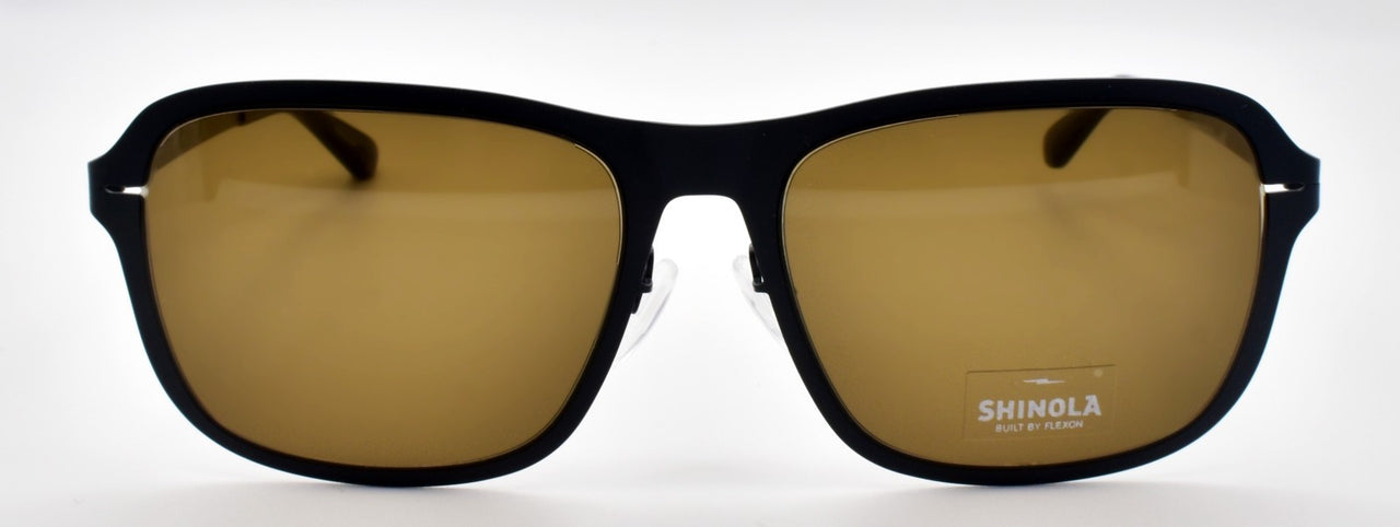 Shinola by Flexon SH3101S 424 Men's Sunglasses 57-17-145 Satin Iron Blue Silver1