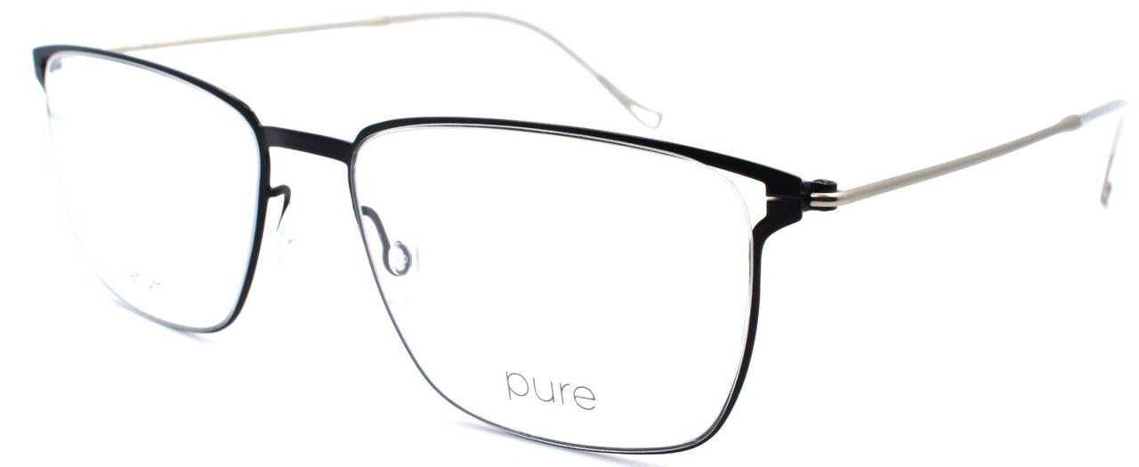 Airlock Pure P-4004 001 Men's Eyeglasses Frames Titanium 54-17-145 Black