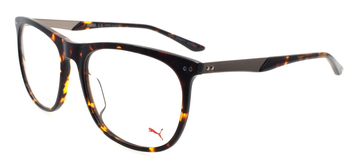 PUMA PU0095O 002 Unisex Eyeglasses Frames 54-18-140 Havana / Ruthenium