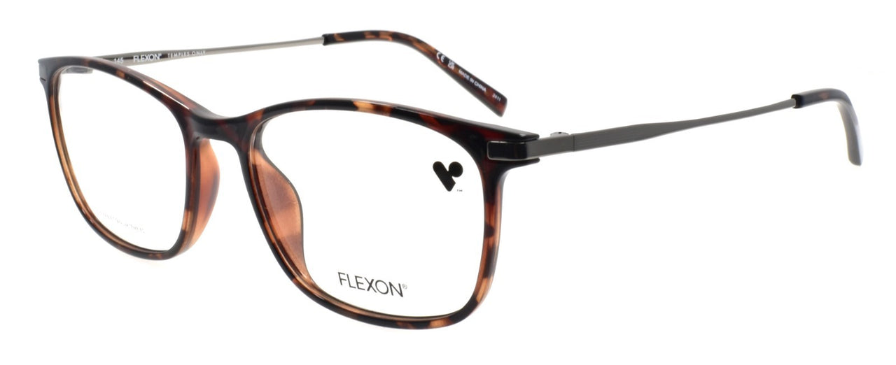 Flexon EP8016 240 Men's Glasses Frames Dark Tortoise 52-17-145 Titanium Temples