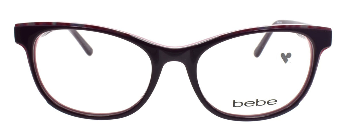 Bebe BB5198 800 Women's Eyeglasses Frames 51-17-135 Plum / Crystals
