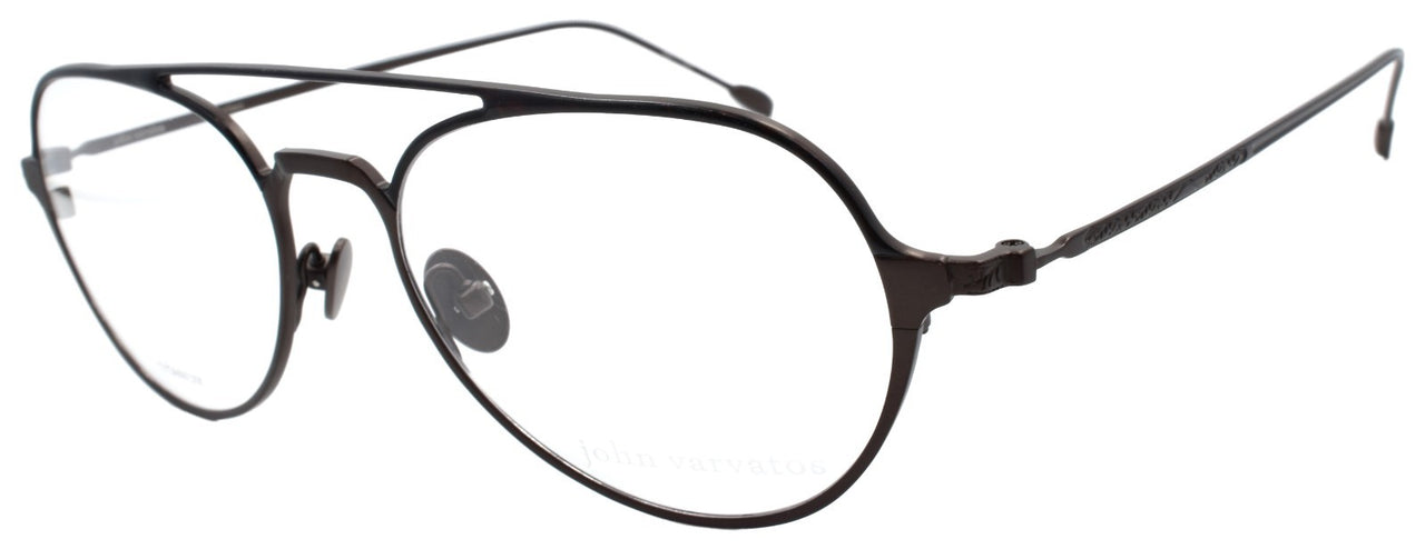 John Varvatos V164 Men's Eyeglasses Aviator Titanium 53-18-145 Brown Japan