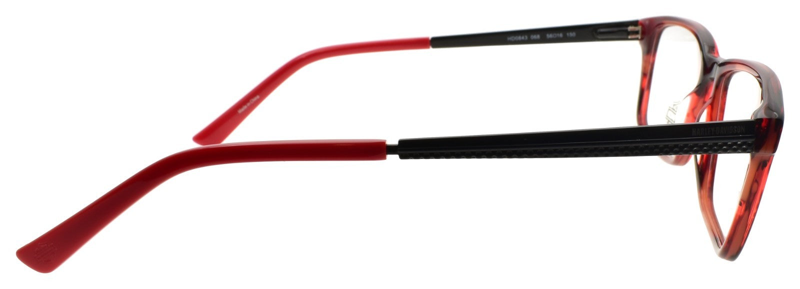 Harley Davidson HD0843 068 Men's Eyeglasses 56-16-150 Red / Gray4