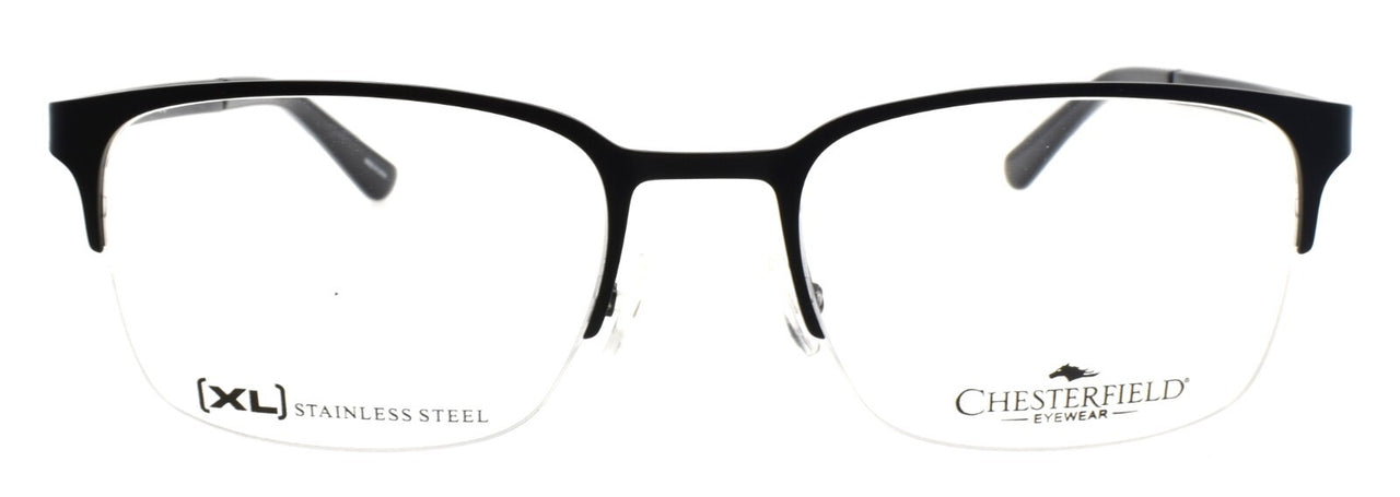 Chesterfield CH86 XL 003 Men's Eyeglasses Frames Half-rim 55-20-145 Matte Black