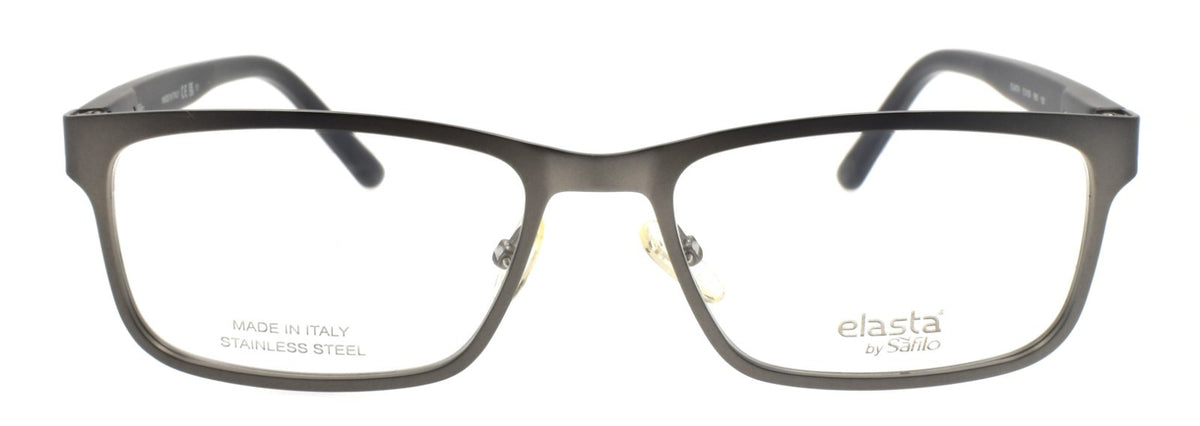 Safilo Elasta E3128 R80 Men's Eyeglasses Large 56-18-150 Matte Ruthenium Italy
