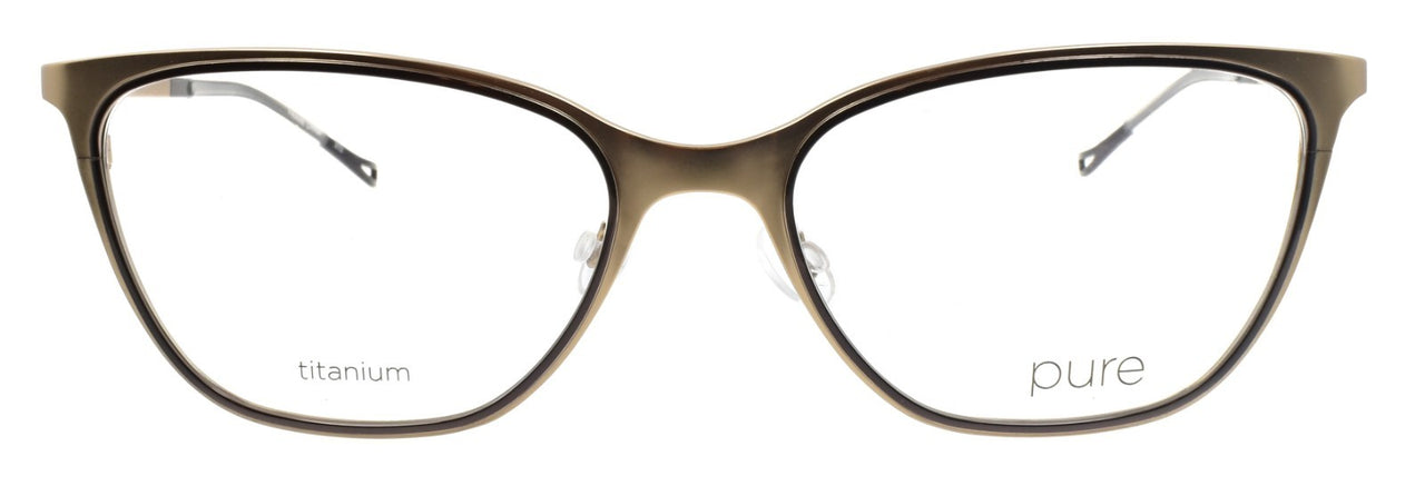 Airlock Pure P-5010 713 Women's Glasses Cat-Eye Titanium 55-18-140 Matte Gold1