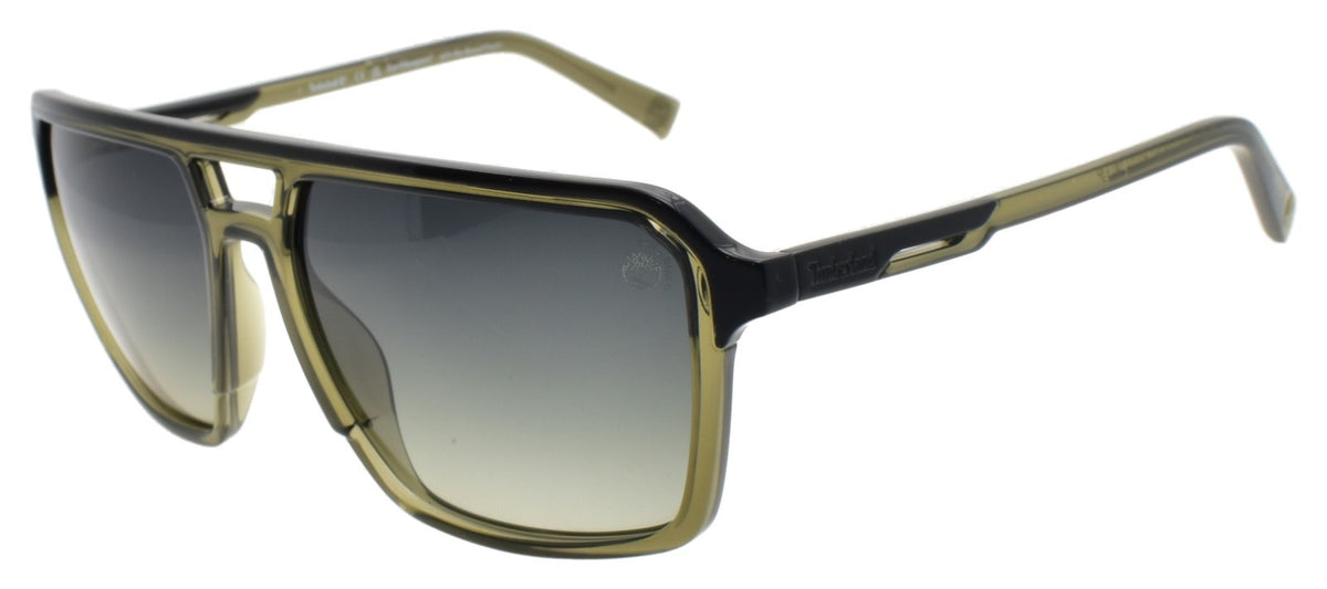 Timberland TB9301 96R Men's Sunglasses 60-17-140 Aviator Green / Polarized